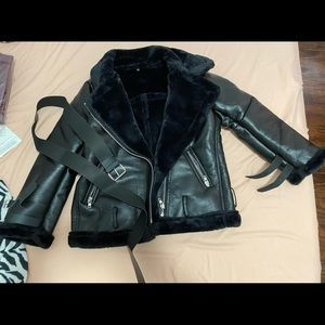 Faux leather jacket